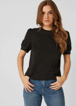 VERO MODA orgaanilisest puuvillast särk Kerry must -KOHE LAOS - Image 3