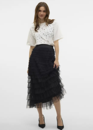 VERO MODA tüllseelik Naja must-UUDIS-KOHE LAOS