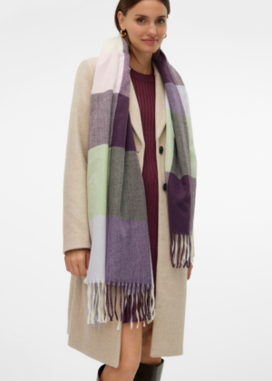 VERO MODA soe mitmevärviline sügis-talvine sall Ellen-KOHE LAOS - Image 4