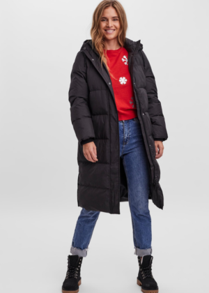 Vero Moda  naiste sulemantel Erica Holly must-kohe laos viimased XS-suuruses - Image 5