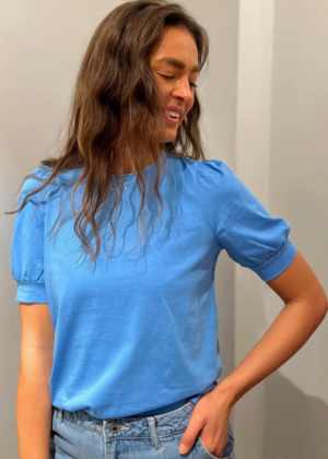 VERO MODA orgaanilisest puuvillast särk Kerry sinine-KOHE LAOS