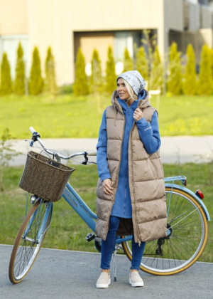 YEMI DISAIN helesinine kapuutsiga pusa-jakk- XL ja XXL KOHE LAOS - Image 2