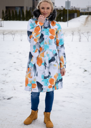 HUPPA pikem mustriline naiste talveparka Vienna-kohe laos  viimased - Image 1