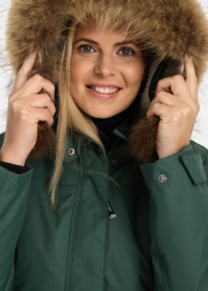 HUPPA pikem naiste talveparka Vienna tumeroheline NATURAALKARVAGA-KOHE LAOS VIIMANE M(38-40) - Image 6