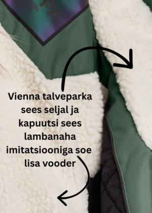 HUPPA pikem naiste talveparka Vienna  tumeroheline-Kohe laos-super hind - Image 6