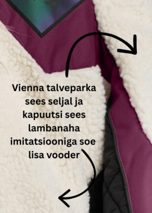 HUPPA pikem naiste talveparka Vienna bordoolilla-Kohe laos-super hind - Image 9