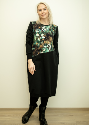 Stiilne must taskutega pusakleit Sära-UUDIS- suurus M(38-40)-kohe laos-teised suurused tellimisel - Image 1