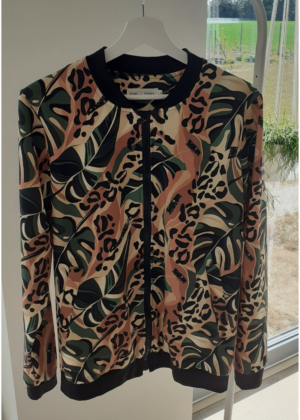 Stilinga medvilninė striukė "bomber" Monstera - NAUDOJAME SEVEN dydžio M (38-40) - Image 3