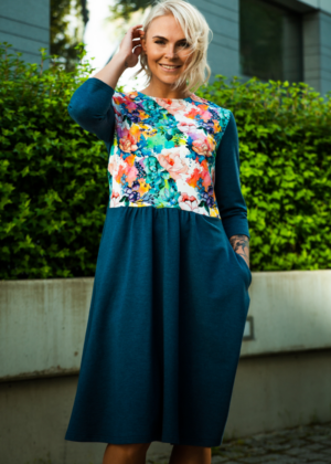 Armas sinine  taskutega kleit Brita Kevad- kohe laos suurused XS, S ja XL-teised suurused tellimisel-KLIENTIDE LEMMIK - Image 4