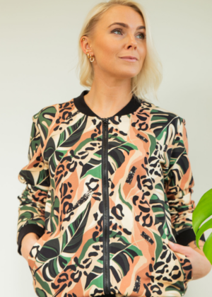 Stilinga medvilninė striukė "bomber" Monstera - NAUDOJAME SEVEN dydžio M (38-40)