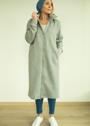 YEMI DISAIN helehall pikk kapuutsiga pusa-jakk-tellimisel - Image 1