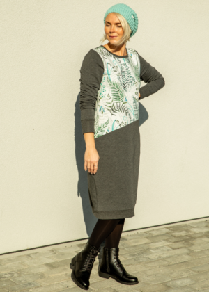 Stiilne tumehall taskutega pusakleit Sõnajalg-Kohe laos suurus S(36/väiksem 38) - Image 3