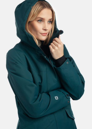 HUPPA  naiste kevad-sügis ülemineku  parka Minna petroolroheline 100 gr soojustusega-UUDIS - Image 3