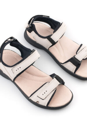 NATURAALSEST NAHAST Eestis käsitööna valminud kerged  sandaalid Liiva valge-KOHE LAOS - Image 1