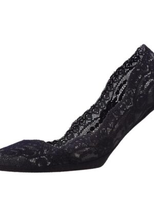 Naiste pitsilised mustad steps sokid-KOHE LAOS