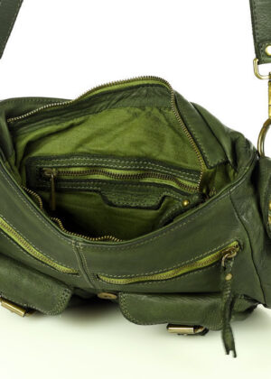 Stiilne NATURAALSEST NAHAST Marco Mazzini mahukas roheline naiste käekott-KOHE LAOS-HEA HIND - Image 3