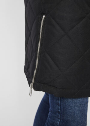 VERO MODA tepitud mustriga must naiste kevad-sügis jope Louise-KOHE LAOS VIIMASED XS-suuruses(sobib ka S-suurusele)-SUPER HIND - Image 3