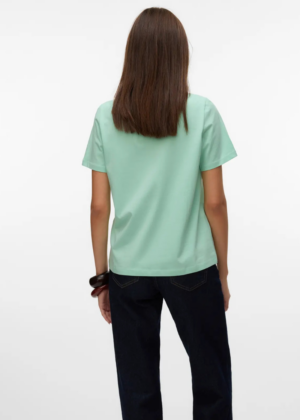 VERO MODA  naiste puuvillane särk Paulina heleroheline-UUDIS-KOHE LAOS - Image 3