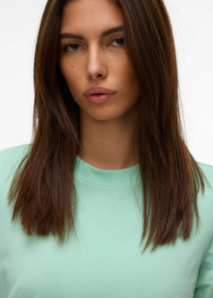 VERO MODA  naiste puuvillane särk Paulina heleroheline-UUDIS-KOHE LAOS - Image 4